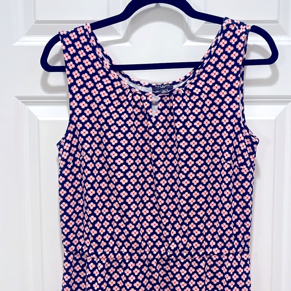 NWT TALBOTS Wear To Work Jersey Maxi Dress Daisy Print NEW PM Petite Medium - Picture 8 of 10